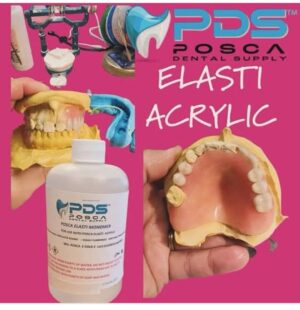 Acrilat flexibil Elastiacril Posca Dental cu polimerizare la rece.